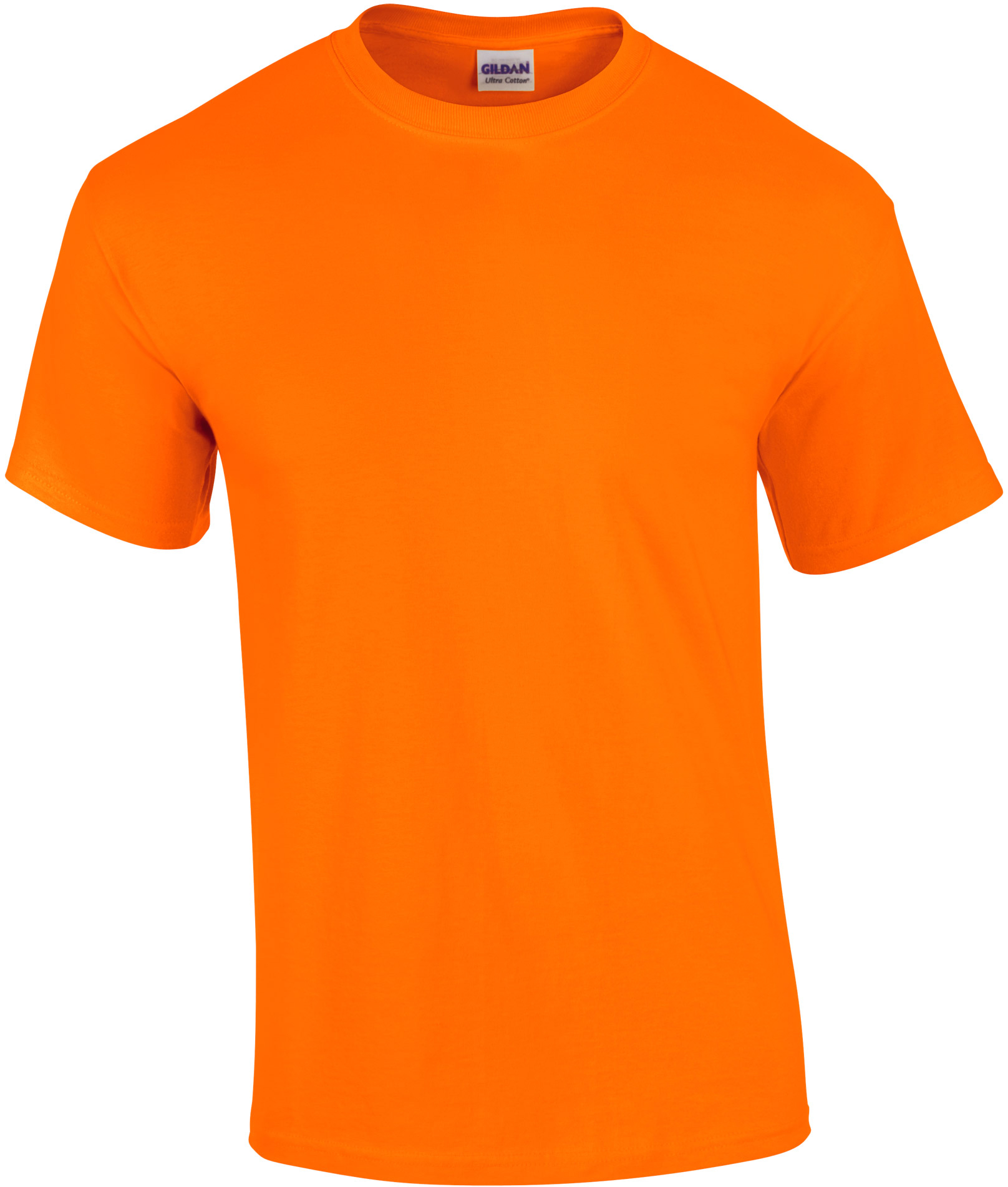 Tričko Gildan Ultra - Neonová oranžová 5XL